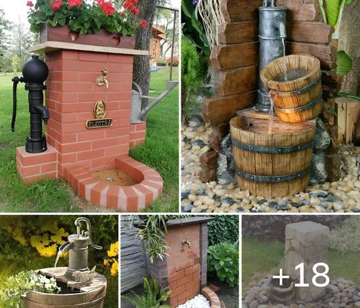 Faucet in the yard and garden: hide the imperfections and turn them into a decoration of your outdoor space