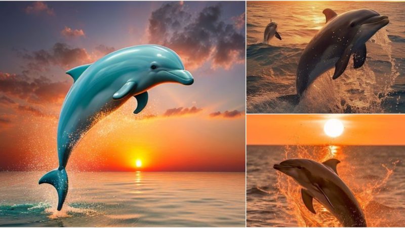 The Enigmatic Dance of Dolphins at Dusk