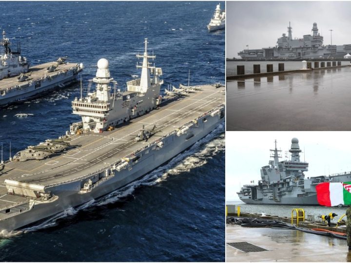 Italian Aircraft Carrier Cavour (550) Arrives in Norfolk, Virginia – February 2021